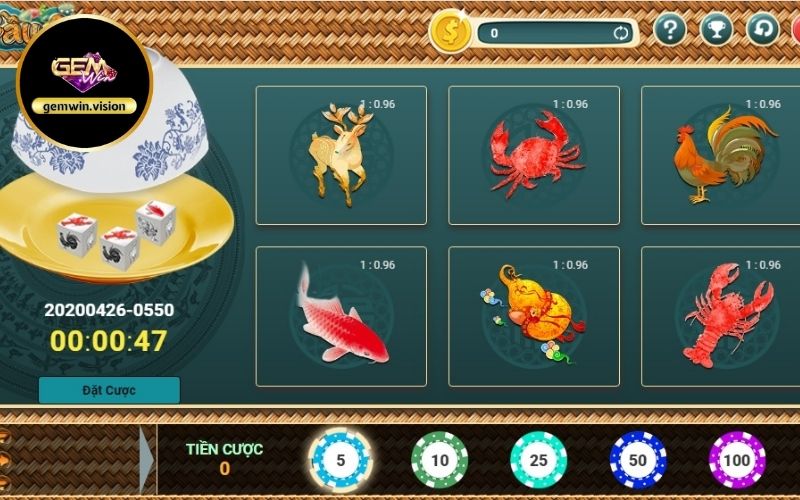 Bầu cua tôm cá Gemwin