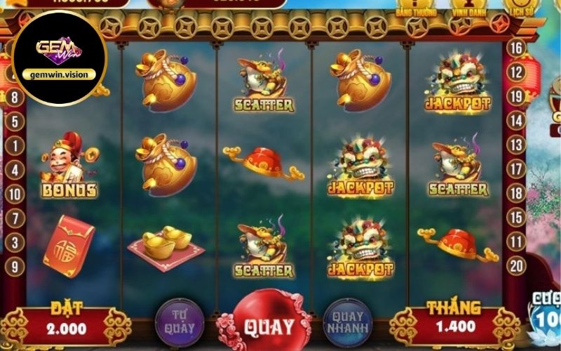 Nổ hũ Tứ thần thú Gemwin