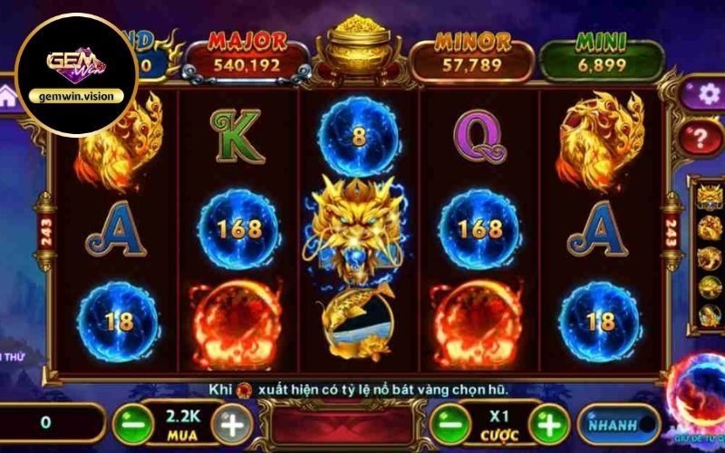 nổ hũ Kho báu Tứ Linh Gemwin